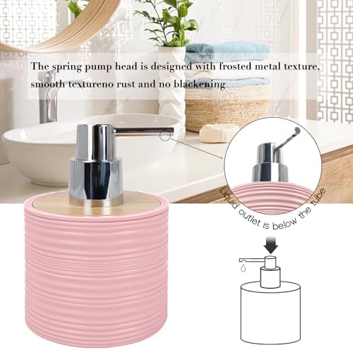 CERBIOR 6-Piece Bamboo Bathroom Accessories Set