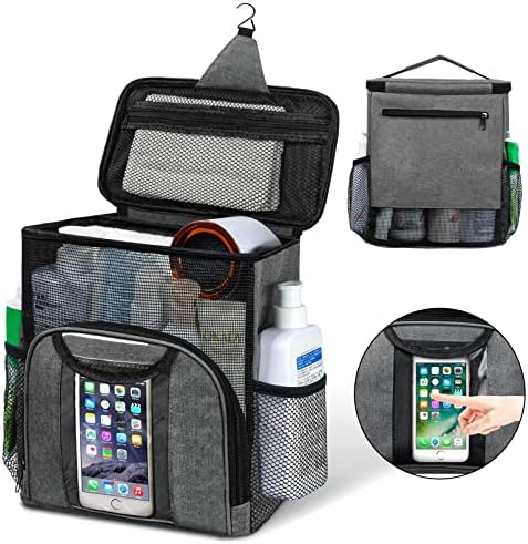 Attmu Portable Shower Caddy College Tote Bag Gray