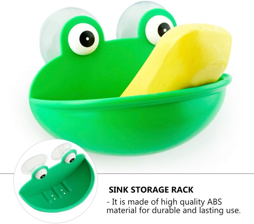 Wall Mounted Soap Dish with Drain Hole and Suction Cup