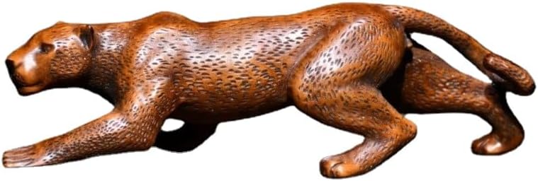 LimpaC Boxwood Sweetness Leopard Statue Handmade Decor