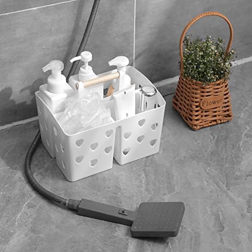 Anyoifax Portable Shower Caddy with Handle and Drainage Holes