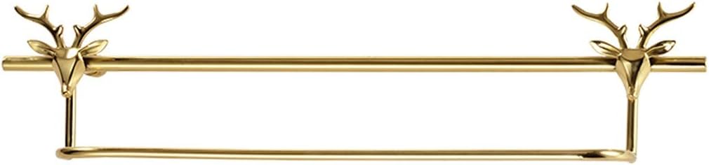 Luxury All-Copper Wall-Mounted Coat Rack in Golden