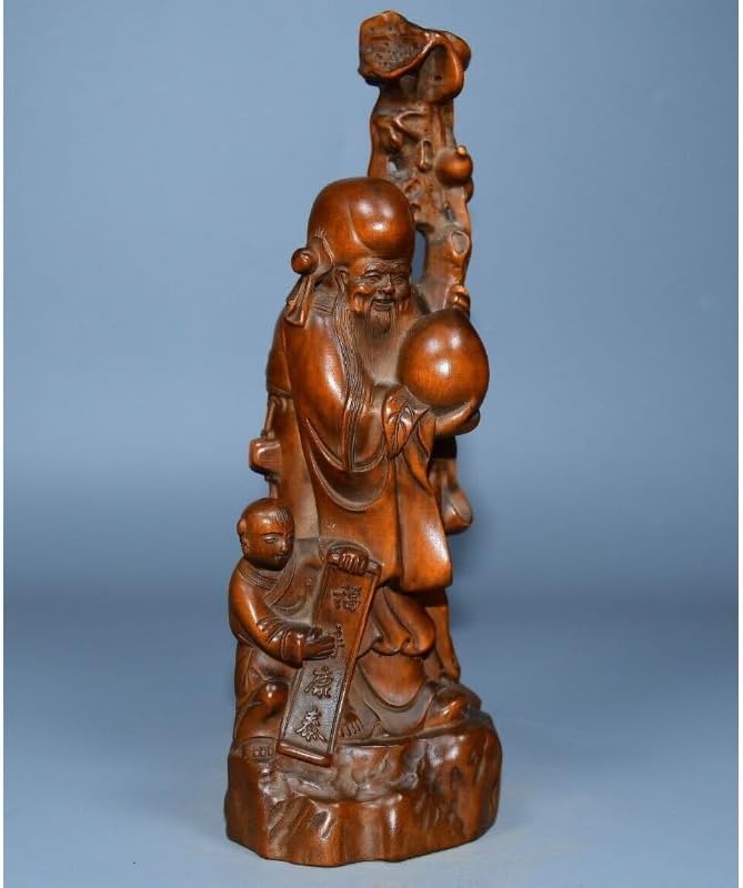 LimpaC Mini Boxwood Child Longevity God Figurine