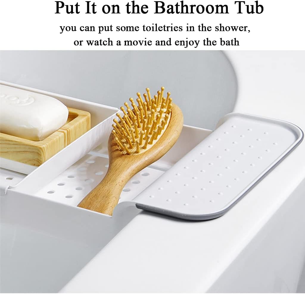 WINGSIGHT Expandable Bathtub Tray Organizer