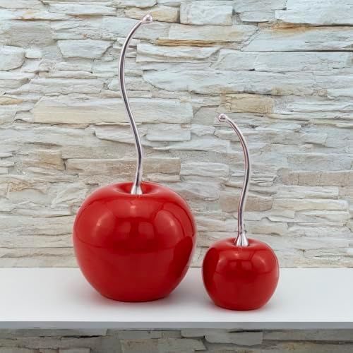 Modern Day Accents 4114 Iridescent Red Cherry Sculpture 21 H