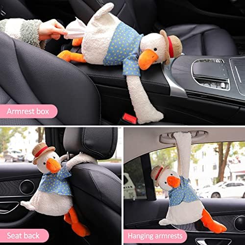 DULRLLY Cute Duck Butt Tissue Holder for Car