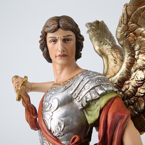 BC Catholic St Michael Statue 17 Inch Religious Decor