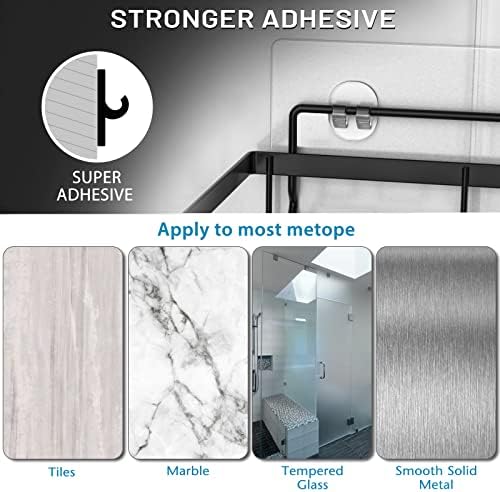 Moforoco 2 Pack Shower Caddy Adhesive No Drilling 1
