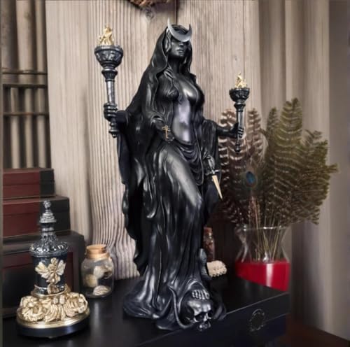 Hekate Niktipolos Statue - Greek Goddess with Magic Hounds