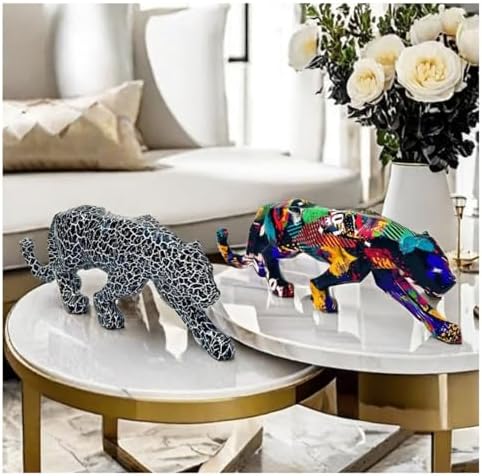 Catwalk Panther Graffiti Resin Statue