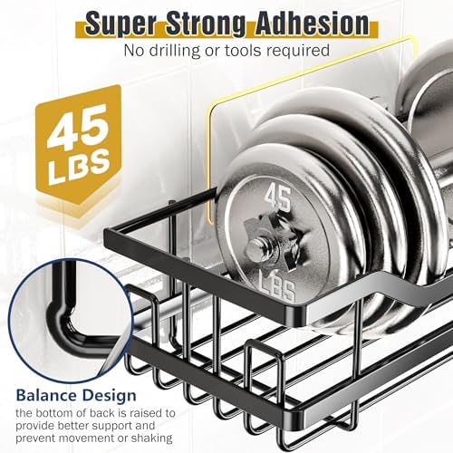OMAIRA 6-Pack Shower Caddy Organizer Set with Hooks and Storage