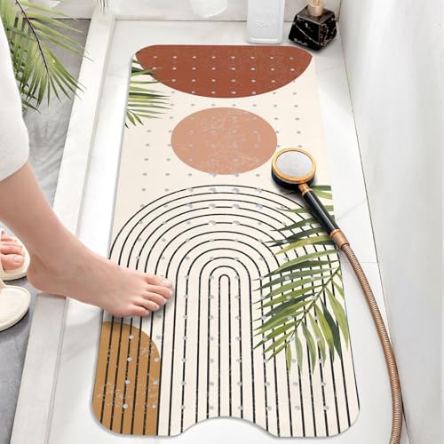 Boho Style Non Slip Bathtub Mat with Suction Cups