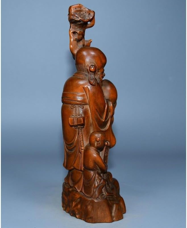LimpaC Mini Boxwood Child Longevity God Figurine