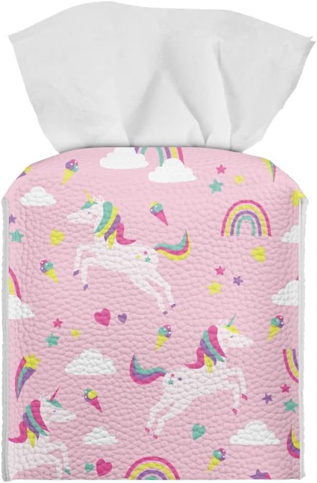 Joo Meryer Pink Unicorn Tissue Box Cover