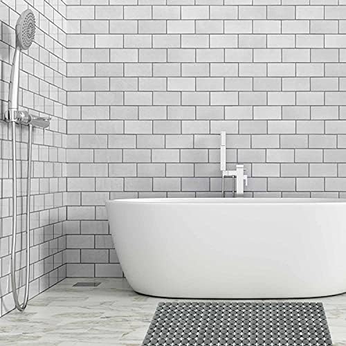 BEMISO Shower Mat Non Slip with Suction Cups and Drain Holes