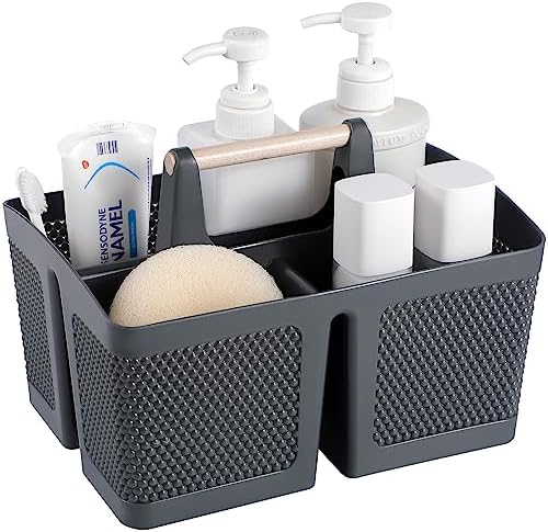 Rejomiik Portable Shower Caddy with Handle - Grey