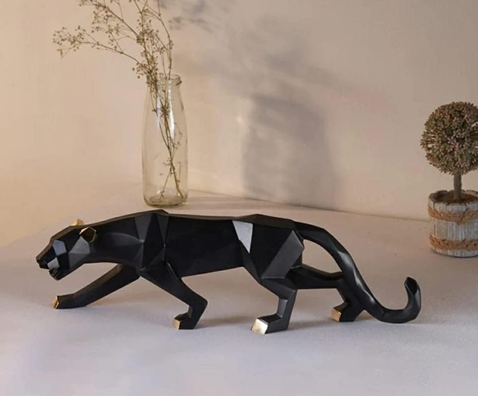 Black Jaguar Showpiece Home Decor Statue