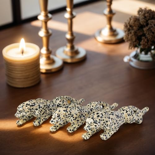 472 Inch Natural Spotted Stone Leopard Figurine