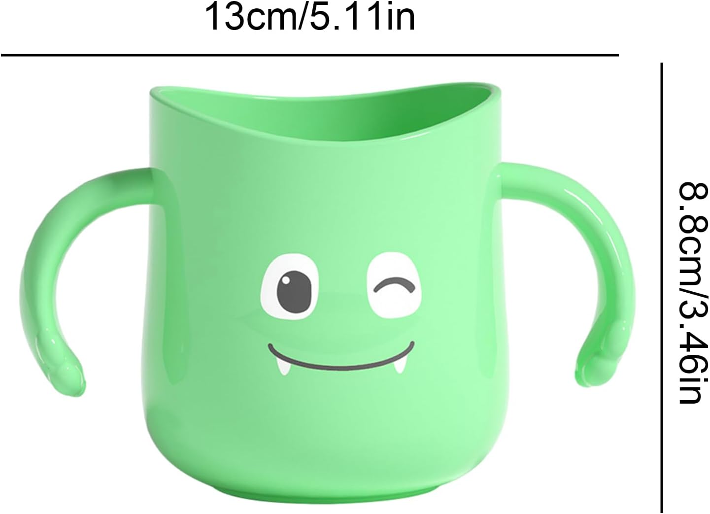 Cute Dinosaur Toothbrush Cup with Double Handles