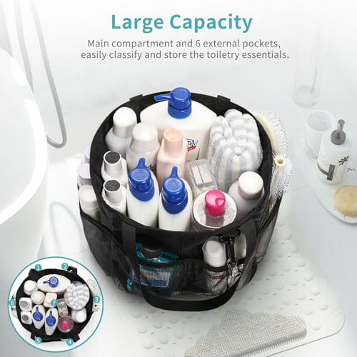 Onemoky Mesh Shower Caddy Portable for College Dorm Room Essentials
