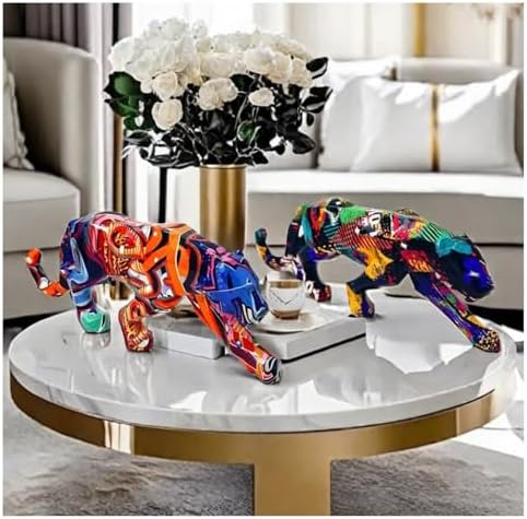 Catwalk Panther Graffiti Resin Statue