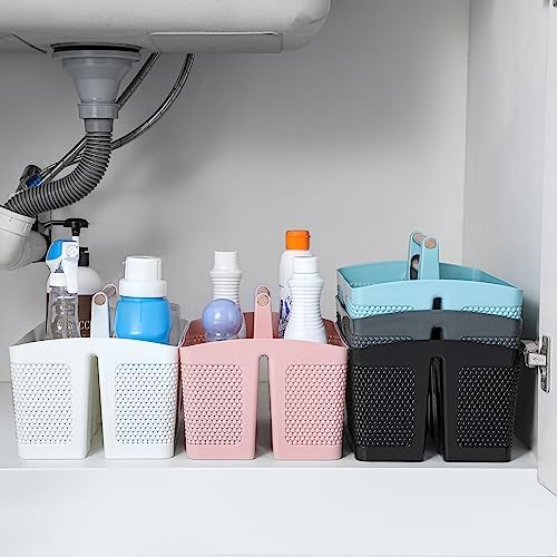Rejomiik Portable Shower Caddy with Handle - Grey