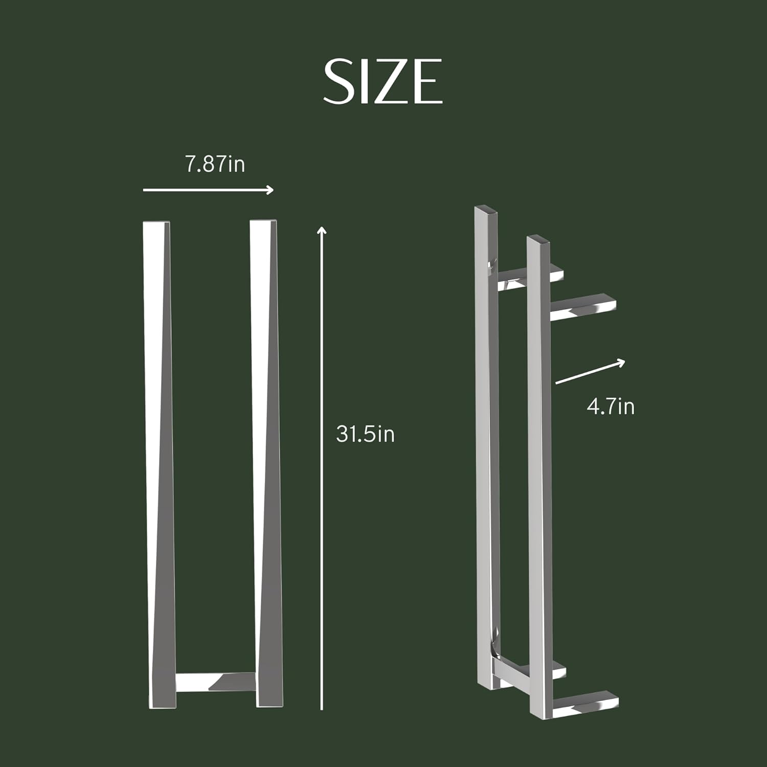 COZYBASE Heated Towel Rack with Timer and Storage