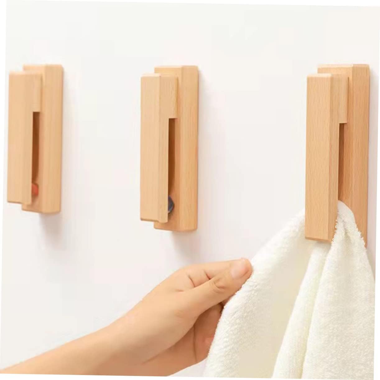 Happyyami Towel Hanging Rack Rustic Style for Bathroom and Kitchen