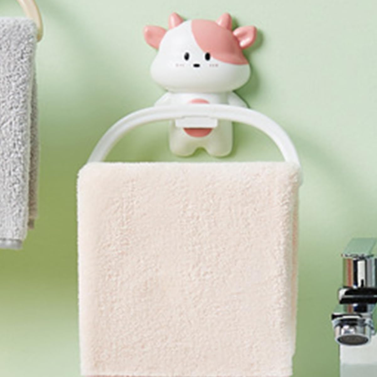 HAKIDZEL Hanging Towel Rack Cartoon Design for Bathroom