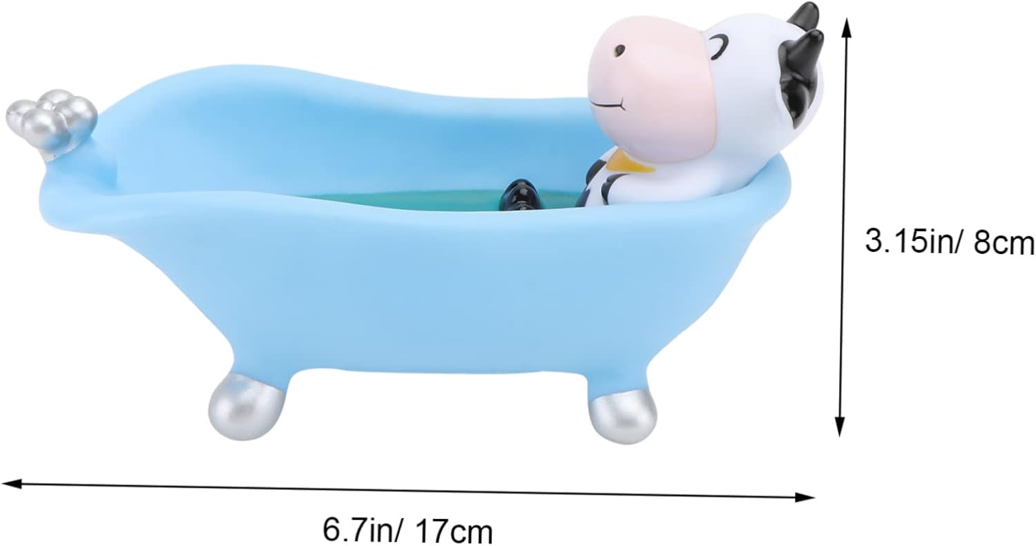 UTHCLO Cartoon Animal Bathtub Soap Holder Drainer Tray