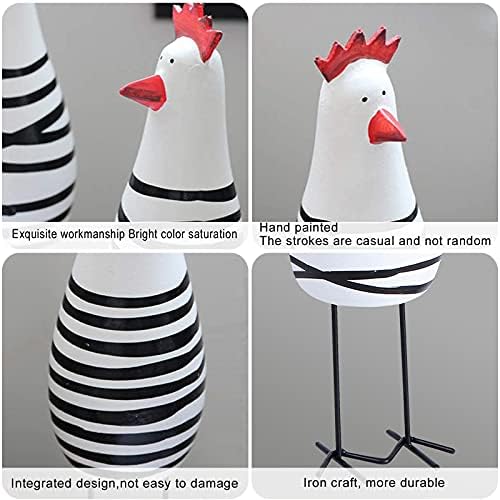 Notakia Wooden Rooster Home Decor Set of 3