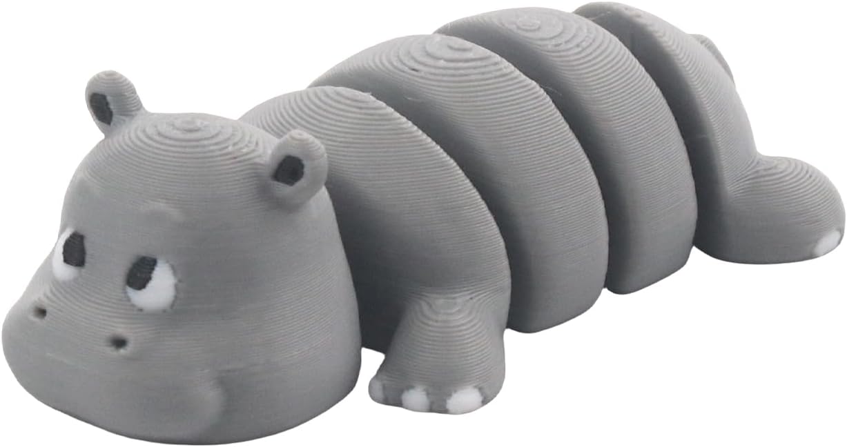EMM-MaMaLike 3D Printed Poseable Hippopotamus Statue