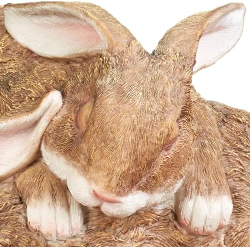 Touch of Class Playful Buddies Bunny Sculpture - White Tawny