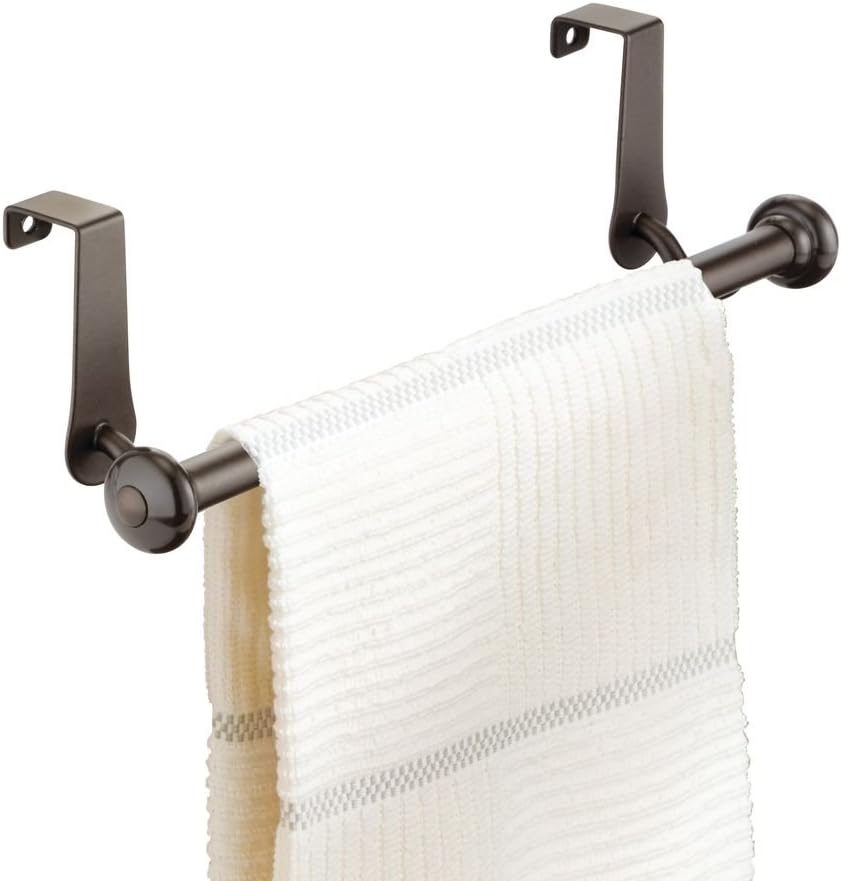 InterDesign York Metal Dish Towel Rack - Bronze