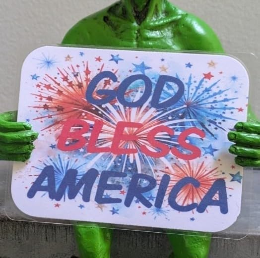 John Bernard Company Alien Invasion 4th of July Patriotic Statue
