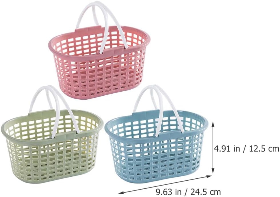 Cabilock Multipurpose Storage Baskets with Handles for Bathroom and Kitchen Use