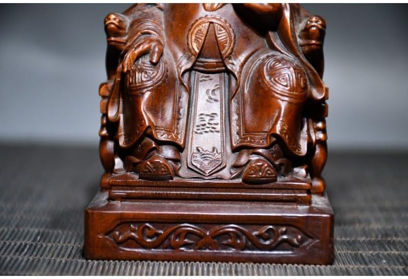 LimpaC Handcrafted Boxwood Wealth God Statue