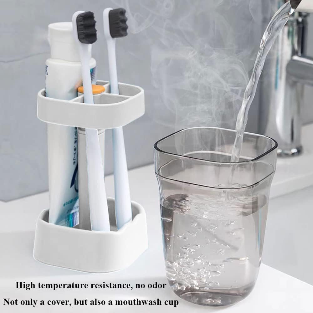 Oniapro 1 Piece Adjustable Toothbrush Holder with Cover 1