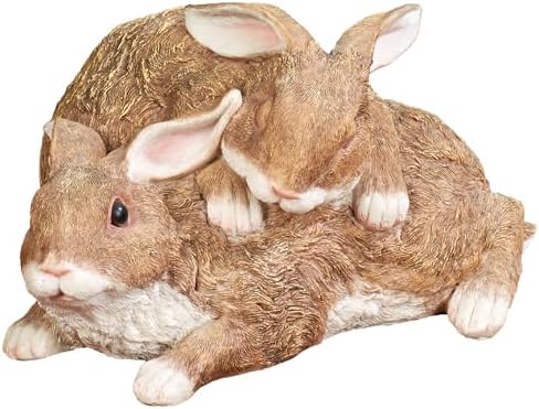Touch of Class Playful Buddies Bunny Sculpture - White Tawny