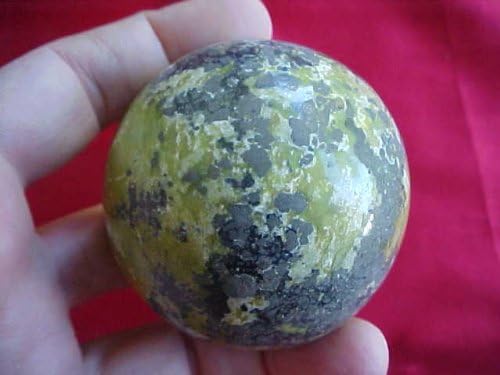 ZS9212 Green Serpentine Carved Sphere Home Decor