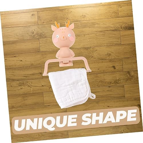 Cartoon Elk Towel Ring - Wall Mounted No Drill Installation
