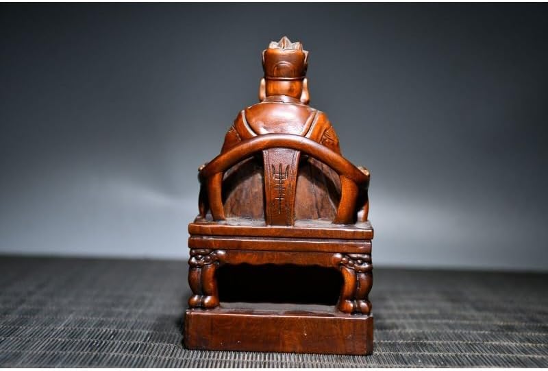 LimpaC Handcrafted Boxwood Wealth God Statue