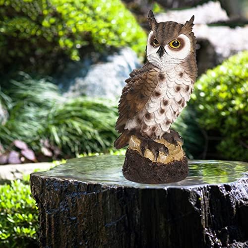 Mini Resin Owl Statue Decor for Home Office Entryway
