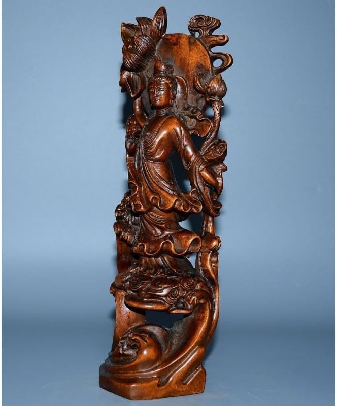 LimpaC Collection Mini Boxwood Kwan-yin Statue