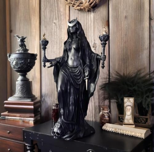Hekate Niktipolos Statue - Greek Goddess with Magic Hounds
