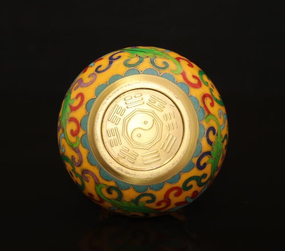 Julrybox Feng Shui Gourd Brass Wu Lou Statue