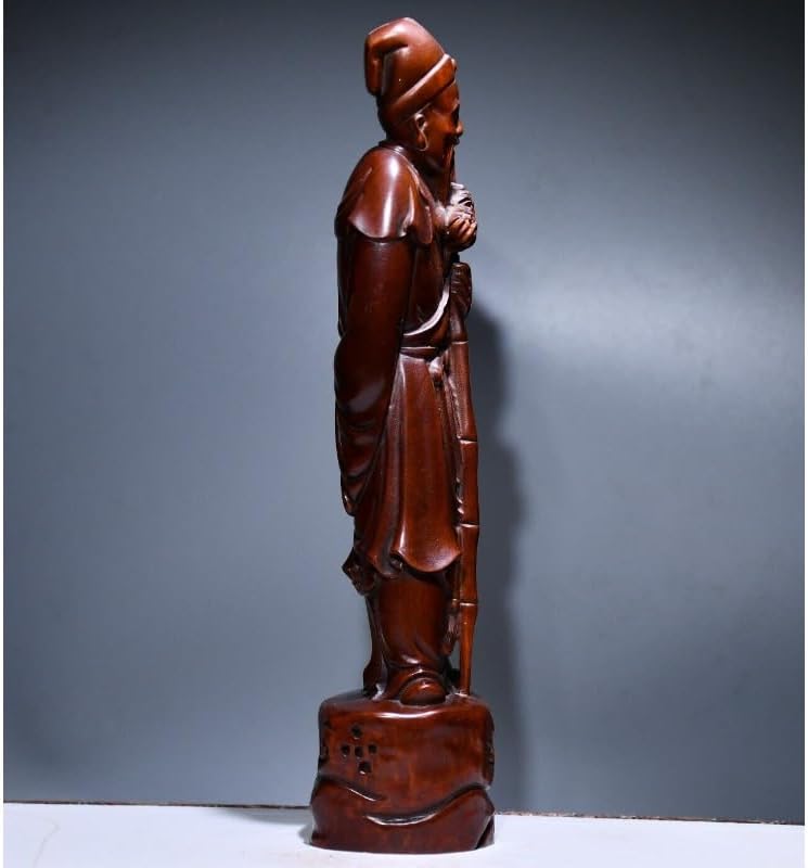 LimpaC Boxwood Doctor Li Shizhen Meditating Statue