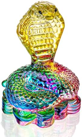 35 Inch Crystal Snake Figurine Collectible Art Decor