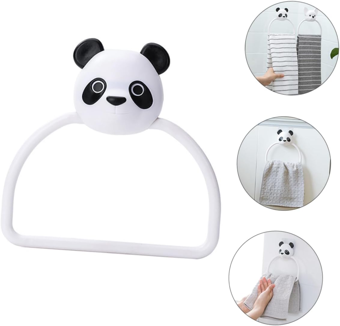 SWOOMEY 3PCS Cartoon Wall Mounted Towel Rack