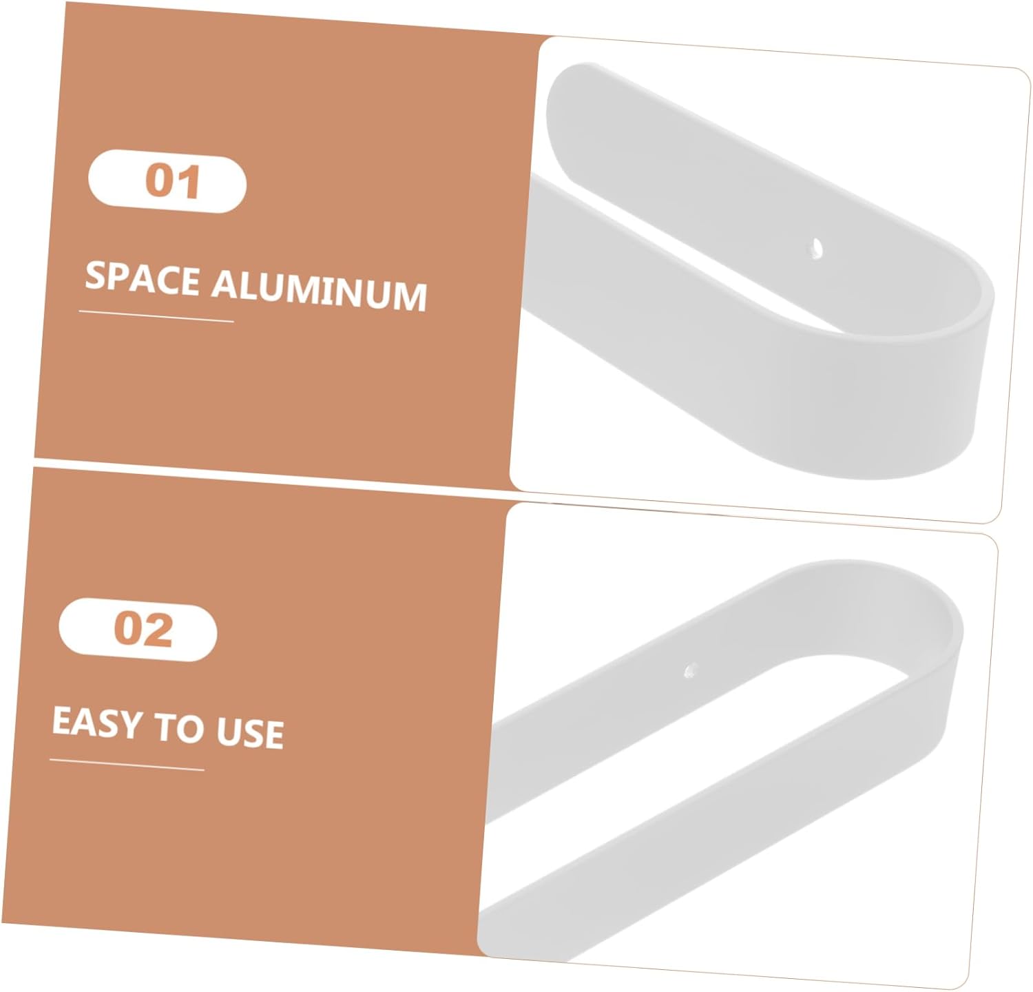 Greenadscapes Aluminum Wall-Mounted Towel Rack